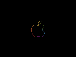 Free vector icons in svg, psd, png, eps and icon font. Apple Logo Wallpaper 4k Colorful Outline Black Background Ipad Hd Technology 789