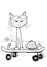 Print Coloring Image Momjunction Cat Coloring Page Pete The Cat Coloring Pages For Kids
