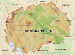 Die republik nordmazedonien soll 2020 als 30. Karte Von Nordmazedonien Freeworldmaps Net