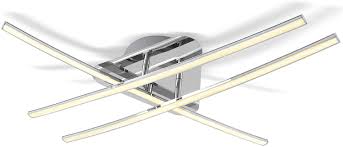 Eglo pianopoli 39245 plafoniera led metallo e cristalli. Lampada Da Soffitto Per Camera Da Letto Ip20 Colore Cromato Lampadario Moderno E Minimalista Luce Calda