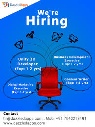 We Re Hiring Unity 3d Developer Exp 1 2 Years Business Development Executive Bde Exp 1 2 Ye Business Development Digital Marketing Mobile Game Development