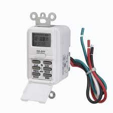 Indoor Wire In Weekly Digital Wall Switch Timer 120v Tmdw10 Amertac