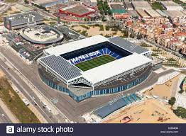 Het openingsdoelpunt van mata binnen drie minuten zorgde ervoor dat de catalanen als eerste club ooit de grens van 4000. Rcd Espanyol Stadion Cornella De Llobregat Barcelona Provinz Katalonien Spanien Stockfotografie Alamy