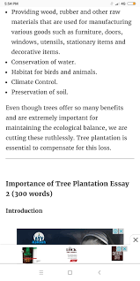 Your answers to the qrestions should give as much detail as ans: Tree Plantation Essay In 50 Words Brainly In
