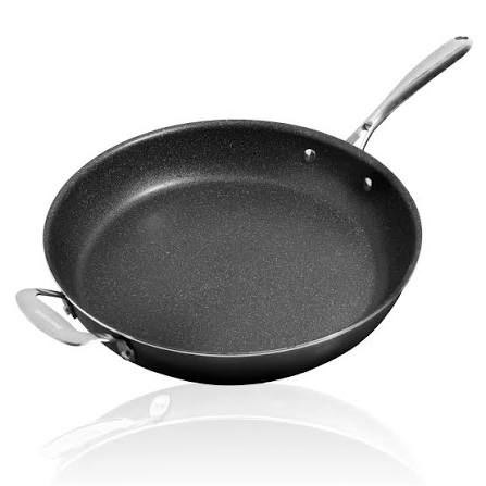 Granitestone 14'' Nonstick Family Fry Pan with Helper Handle, Non Stick  Skiller with Stay Cool Handles, Oven & Dishwasher Safe