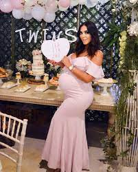 Pin By Jaºlia Leandro On Pregnant Women Baby Shower Dresses Maternity Dresses For Baby Shower Baby Shower Outfit