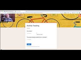 How To Create An Activity Tracker With Google Forms Sheets Youtube In 2020 Google Forms Activity Tracker Free Technology