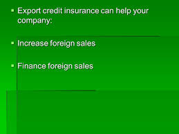 Buy export import insurance to cover the goods transported to and from countries. How To Grow International Sales By Offering Credit Terms But Minimizing Risks Warren Bares J Maxime Roy Inc Ex Im Bank Registered Broker Ppt Download
