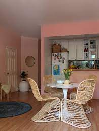 Brighten Up Your Living Room With A Warm Pink Hued Paint Color Coral Living Rooms Interior Home
