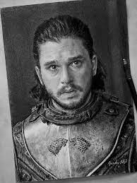 Enjoy some relaxing time with me (or listen to me scream?) playing (mostly horror)games. Jon Snow In Armor Drawing By Janko Maslovaric Saatchi Art