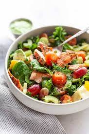 Healthy Blackened Salmon Salad Recipe Salmon Salad Recipes Healthy Bowls Recipes Salmon Salad