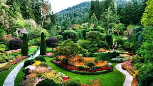 Jardins De Butchart Vancouver Canada Offentlicher Garten Versunkener Garten