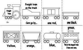 Train Color Word Emergent Reader Trains Preschool Train Activities Freight Train Book Activities