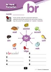 Students will enjoy getting creative as they come up with fun, unique words! Free Blends Worksheets Consonant Cluster Br Consonant Blends Worksheets Blends Worksheets Phonics Worksheets
