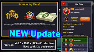 Sign in with your miniclip or facebook account to challenge them to a pool game. New Update In 8 Ball Pool Introducing New Club Feature Youtube