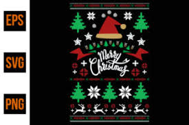 Download Ugly Christmas Sweater Design Vector Graphic By Ajgortee Creative Fabrica SVG Cut Files