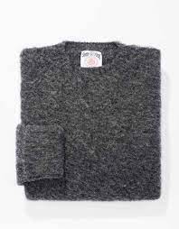 Classic Fit Shaggy Dog Sweater Grey J Press Grey Sweater Sweaters Dog Sweater