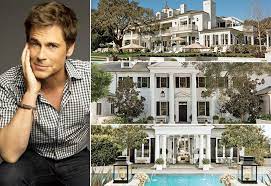 Rob Lowe 42 Million Santa Barbara Rob Lowe And His Wife Live In A Georgian Style Home That Would Leave You Celebrity Houses Celebrity Mansions Mansions