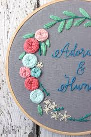 225, 760, 761, 598, 747, 806, 746, 3848, and 563) felt for backing (optional) Adorable And Humble Free Floral Wreath Hand Embroidery Pattern