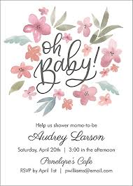 Didn't want anything to babyish so the sentiment seemed perfect. Watercolor Floral Baby Shower Invitation Paper Source