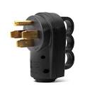 OPL5 Heavy Duty RV 50 Amp Male Plug Replacement Electrical Plug Adapter with Handle RV Power Cord – 50A 125/250V 4-Prong Male for RV Camper