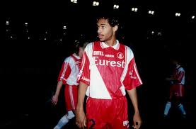 Thierry henry of arsenal celebrates scoring during the fa cup third round match between arsenal and leeds united at the emirates stadium on january. 90s Football On Twitter A Young Thierry Henry At As Monaco Http T Co De9nsnq2zs