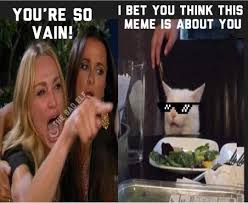 Pin By Shaquela Flint On White Cat Table Memes Funny Cat Memes Funny Facts Snarky Humor