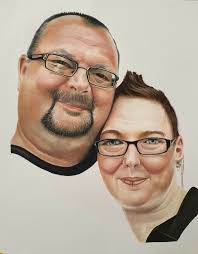 WhateverWednesday as also drawing pets, I also drawing people. Here is a  commission I done a recently. This is 100% coloured pencils.