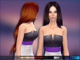 New Super Long Hair For Sims 4 Females And Hat Friendly Found In Tsr Category Sims 4 Female Hairstyles Womens Hairstyles Hair Styles Super Long Hair