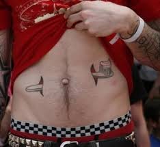 How many funny tattoo designs do you come across in a day? Toothbrush Humor Funny Tattoo Tattoo Ideas Center