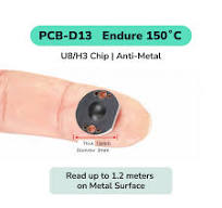 Étiquette RFID haute température en matériau PCB, étiquette UHF anti-métal  - PCB-D13 / 1pc