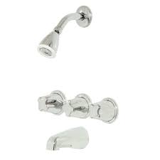 Price Pfister 01 Series 3 Handle Tub And Shower Faucet In Polished Chrome 26972 Pfister Shower Tub Shower Faucet