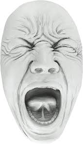 Pink floyd's the wall postcards with illustrations done by gerald scarfe. Design Toscano Screaming Simon Wall Sculpture Amazon Co Uk Garden Outdoors