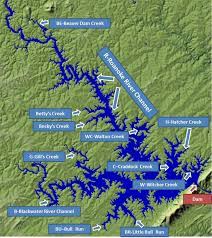 Recent musky stockings have occurred in the upper end of the roanoke arm which has resulted in a higher concentration for anglers to target. Smith Mountain Lake Maps