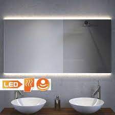 badkamerspiegel met indirecte verlichting verwarming sensor en dimfunctie 120x60 cm designspiegels spiegel badkamer badkamerspiegel badkamer spiegelkast