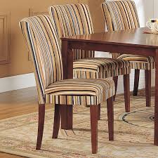 Oxford Creek Striped Upholstered Dining Chair Set Of 2 Multi Fabric Dining Chairs Striped Dining Chairs Dining Chairs