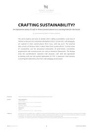 Now that you have the soul torches, stick one of those in the middle of your crafting table. Pdf Crafting Sustainability An Explorative Study Of Craft In Three Countercultures As A Learning Path For The Future