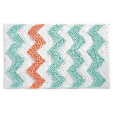 Amazon Com Interdesign Stripz Microfiber Bath Rug 21 Inch By 17 Inch Mocha Gray Chevron Bathroom Bath Rug Chevron Rugs