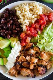Chipotle Chicken Bowl Lunch Bowl Recipe Chicken Bowl Recipe Healthy Bowls Recipes