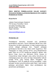 N aplikasi prinsip, konsep, dan teori manajemen dalam aktivitas pendidikan untuk mencapai tujuan pendidikan secara efektif dan efisien. Pdf Reka Bentuk Pembelajaran Dalam Kapasiti Pedagogi Pembelajaran Bermakna Di Ipg Kampus Pendidikan Teknik Ellyza Karim Academia Edu