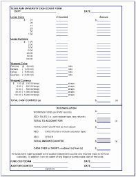 1.2 associate chief financial officer for. Cash Register Reconciliation Form Vincegray2014
