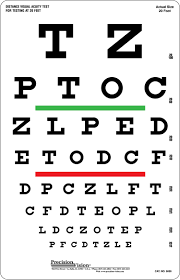Efficient Printable Eye Chart Vision Test Letter Height