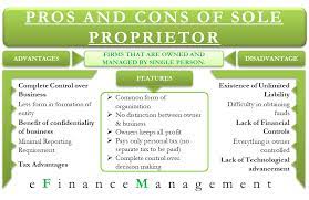 What this means is that there's no legal. Advantages And Disadvantages Of Sole Proprietorship Efm