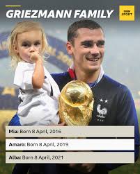 He has been married to erika choperena since june 15. Match Of The Day Antoine Griezmann Has Become A Father For The Third Time And All Three Children Have The Same Birthday Facebook