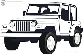 Jeep Coloring Pages In 2020 Jeep Mask For Kids Coloring Pages