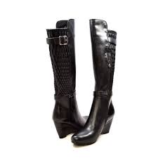 Un large choix à portée de main ! Collection Slim Tally En Cuir Bottines Compensees Jbrkb Taille 41 Noir Cdiscount
