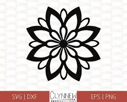 Simple frame set free vector. Flower Flower Outline Svg