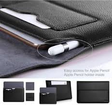 Ipad Pro 12 9 Case Luxury Gift Leather Cover Magnetic Apple Pencil Holder Black Apple Pencil Holder Ipad Pro 12 Holder Black