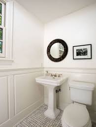 Defined as a series of narrow wooden planks, beadboard is an effective way to add visual interest to your wainscoting. 24 Wainscoting Ideas For Your Home Remodel Monochromatic Bathroom Bathroom Remodel Small Shower Dining Room Wainscoting