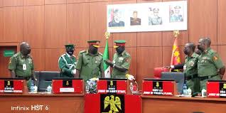 Contact the joint chiefs of staff. Photos Buratai Hands Over To New Chief Of Army Staff Attahiru Thenewsguru